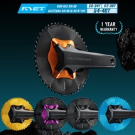 RYET Aero Design Road Chainring  3 Sizes 50-34T/52-36T/54-40T Compatible with Shimano Dura-Ace Ulteg