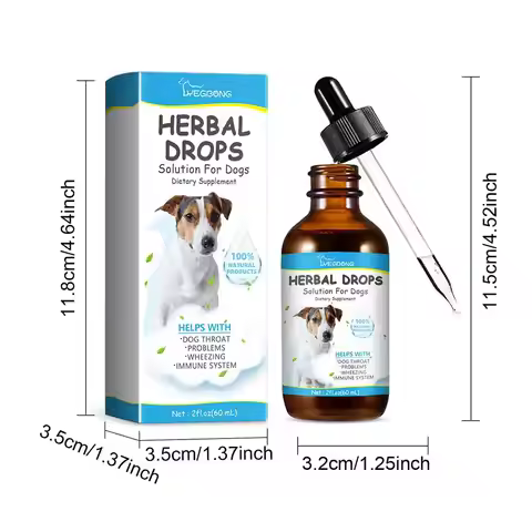 Dog Cough Drop Wet Medicine Sore Throat Soother Sneezing Cough Relief Anti Inflammation Itching Reli