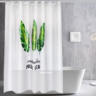 BMYH Shower Curtain Nature Series 180x180cm Langsir Tirai Kalis Air Mandi Minimalist Modern Simple S