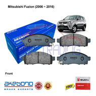Genuine Akebono Front Brake Pads for Mitsubishi Fuzion (2006 - 2016) with WURTH Brake Paste
