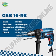 Impact Drill 16mm BOSCH GSB16RE / Mesin Bor Tangan Besi Beton Kayu 16 mm GSB 16 RE - Bor Tangan LIST