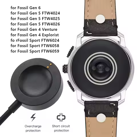 Smart Watch Charging Cable USB Charging Cable Base Charger for Fossil Gen 6 5 4 Venture & Explorist/