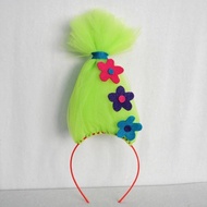 Trolls Trolls Trolls Headwear Children Halloween Wig Magic Elf Colorful Flower Headband