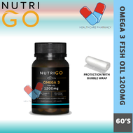 [HEALCAREPHARMACY] NutriGO Omega 3 Fish Oil 1200mg (60s / 120s)