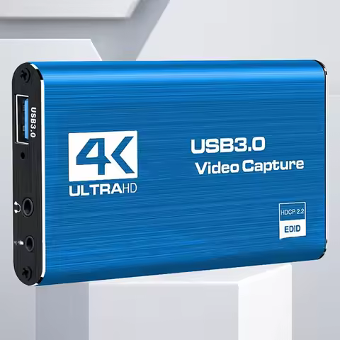 4K HDMI-Compatible USB 3.0 Video Capture Device 1080P 60FPS Audio Video Capture Card 60Hz for OBS Ca