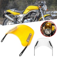SRX600 400 250 Universal Motorcycle Black Windshield Wind Deflector Windscreen Fairing For YAMAHA SR