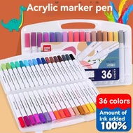 Kids Art Marker Pen Drawing Marker Waterproof Stationery 36/48 Color Maker Pen Maker Acrylic