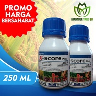 FUNGISIDA X-SCORE PLUS 425 SC 250 Ml B.A AZOKSISTROBIN 200 G/L DIFENOKONAZOL 125 G/L PIRAKLOSTROBIN 