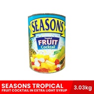 SEASONS Tropical Fruit Cocktail in Extra Light Syrup 3.03kg, canned fruit, mixed fruits, fruit salad ingredient, sweet fruit in can, cooking ingredient, pantry staple, groceries