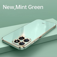 Honor X6B 4G HonorX6B X6 B X 6B Soft Case Luxury Plating Electroplating Shockproof Pure Color Silico