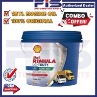 FIS Original Shell 10W-40 CH4 Diesel Engine oil Light Truck Hilux Minyak Hitam Lori Kecil 4x4 10W40