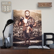 Islam Makhachev ufc Winner Wooden Poster wall Decoration wall decor (40x30)
