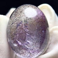 極品天然水膽吊墜 紫發晶超七和水膽共生水晶 十分罕見 水膽靈