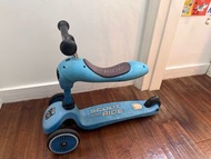 scoot and ride highwaykick scooter兩用藍色滑板車