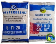 MASTERBLEND Hydroponics Formula 5-11-26 (1000grams) with Calcium Nitrate (1000grams)