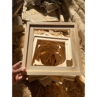 DOUBLE FRAME OF DUTCH TEAK WOOD INSIDE SIZE 30x40-40x60