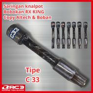 Saringan Knalpot Bahan Copy Altech & Boban RX-King Bobokan  Tipe C20 C20RR C39 C33 C17 C15 NUKLIR