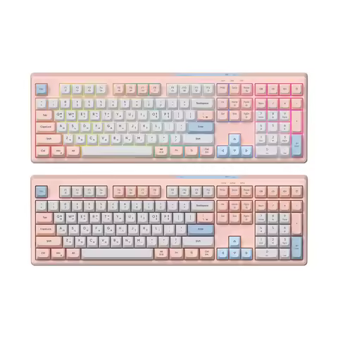 GeekStar Keyboard GK01P Membrane Keyboard for Pink USB-C Office Game