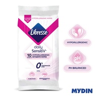 Libresse Daily SensitiV Intimate Wipes (10's)