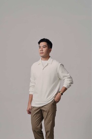 The Finery – The Ivy Rugby Polo Shirt 2 สี แขนยาว | Premium Stretch Cotton | Regular Fit | ปกสไตล์ R