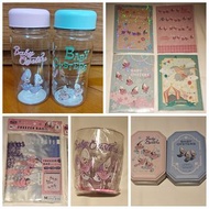 [清貨] 日本迪士尼生蠔bb 膠水樽 plastic water bottle/ 儲物化妝旅行膠袋 冰箱保鮮袋 zip bag / 杯 cup/ A5 folder 文件夾/ 膠卡包收納拉鍊膠袋 ca