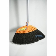 Nagoya Premium Angled Fan Palm Fiber Broom Wide Broom | Handle Push Floor Broom | Broom Room Yard Ki