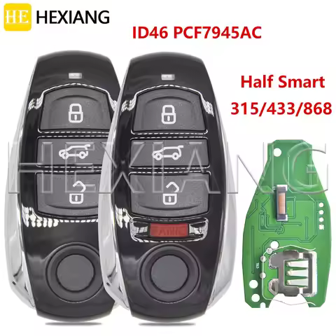 HE 7P6959754AL 7P6959754AP 315/433/868MHz ID46 PCF7945AC Chip Non-Keyless Go Car Remote Key For VW V