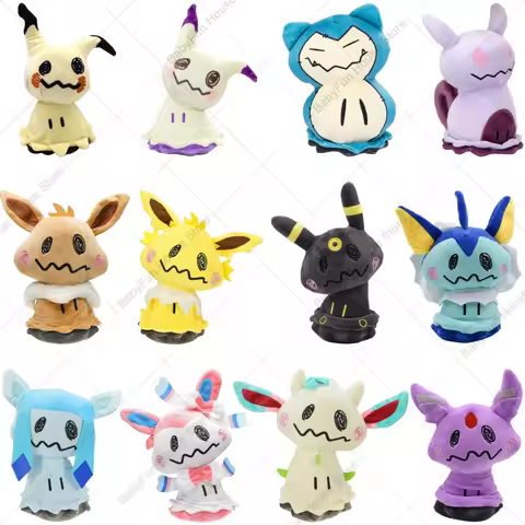Pokemon Shiny Mimikyu Plush Toys Mimikyu Cos Charizard Snorlax Umbreon Vaporeon Sylveon Eevee Espeon