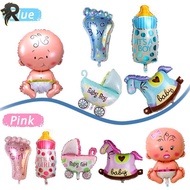 RL 【HW】5Pcs Lovely Boy/Girl Baby Shower Foil Giant Christening Balloons Birthday Decor