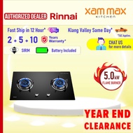 Rinnai RB982G Built-In Gas Hob / Rinnai RB-982G Gas Stove / 2 Tungku Dapur Rinnai Cooker Hob