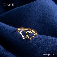 Tiansi 916 (22K) Gold Double Love Ring Double Love Ring 916. Gold Double Love Ring