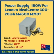【READY STOCK】Lenovo Power Supply 180W PCE027 54Y8932 HK280-23PP PSU