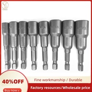 8pcs 1/4 inch Hex Magnetic Nut Driver Socket Set Metric Impact Drill Bits 6 to 13mm Adapter