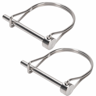GOOD MOOD BEAUTY 2PCS 304 Stainless Steel Safety Coupler Pin Universal Silver Shaft Locking Pin Prac