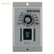 SHOUH DC Motor Speed Controller, 24V-90V Output AC 110V Input Electric Speed Regulator, Knob Adjusta