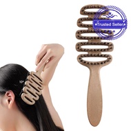 Pine Tower Shape Hair Smoothing Comb Fluffy Massage Care Bristle Anti-static Comb Comb Hair Q0f3