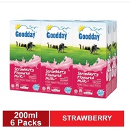 Goodday UHT Flavoured Milk/ low fat/full cream/starwberry/low fat &amp; chocolate (6 x 200ml) NEW