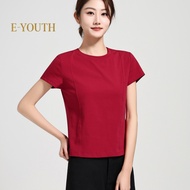 Eyouth 13111 Women Minimal Line Cotton Tee