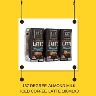137 DEGREE ALMOND MILK ICED COFFEE LATTE 180MLX3