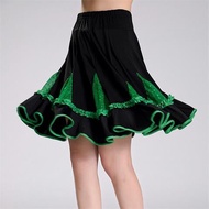 Mid-length Skirt Design New Latin Dance Skirt Adult Dance Skirt Skirt Square Dance Costume Skirt Fri