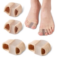 Toe Separator, Thumb Valgus Big Foot Bone Overlapping, Toe Separator Male Female Fiber Double-Hole S