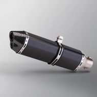 Universal 36-51mm Motorcycle exhaust muffler with Db killer muffler double hole for cbr125r GY6 R3 c