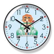 Yipla 8215 Wall Clock Cartoon Dinosaur Household Clock Living Room Silent Movement Clock Silent Swee