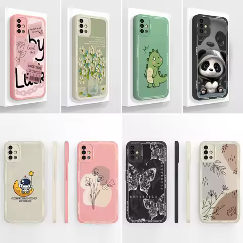 For Samsung A51 A71 A31 Case Fashion Soft Liquid Silicone Full Protection Fundas For Samsung Galaxy 