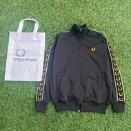 Fredperry Black Tracktop Suit Jacket Tracktop Jacket