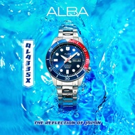 นาฬิกาข้อมือผู้ชาย ALBA “Shizen” Thailand Creation Automatic รุ่น AL4335X สีน้ำเงิน ขอบPEPSI น้ำเงิน