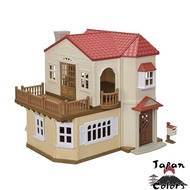 Sylvanian Families Home with Red Roof - Attic is a Secret Room - HA-51 ST Mark Certified 3 Years and Older Toy Dollhouse by Epoch Sylvanian Families EPOCH.
