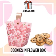 Doorgift Cookies In Floral Box (10pcs cookies inside)