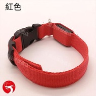 A1 - (紅色 大碼) 狗狗發光頸圈 USB充電狗帶頸圈 寵物發光項圈 遛狗防走失項圈 發光項圈 安全遛狗脖圈