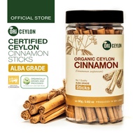 Ceylon Organic Cinnamon Alba Sticks (No.1 Grade). Organik Kayu Manis Ceylon Asli - Alba (Gred No.1)